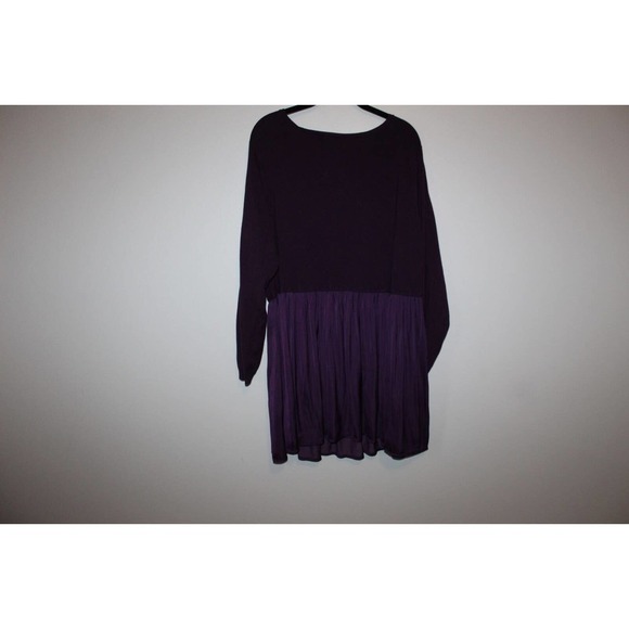 Torrid Pullover V-Neck Baby Doll Sweater Purple Women's 5 5X H14633 - Picture 9 of 11